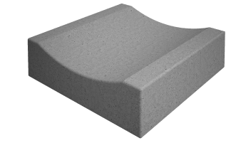 Rigola 40×40×11 cm, liveni sivi